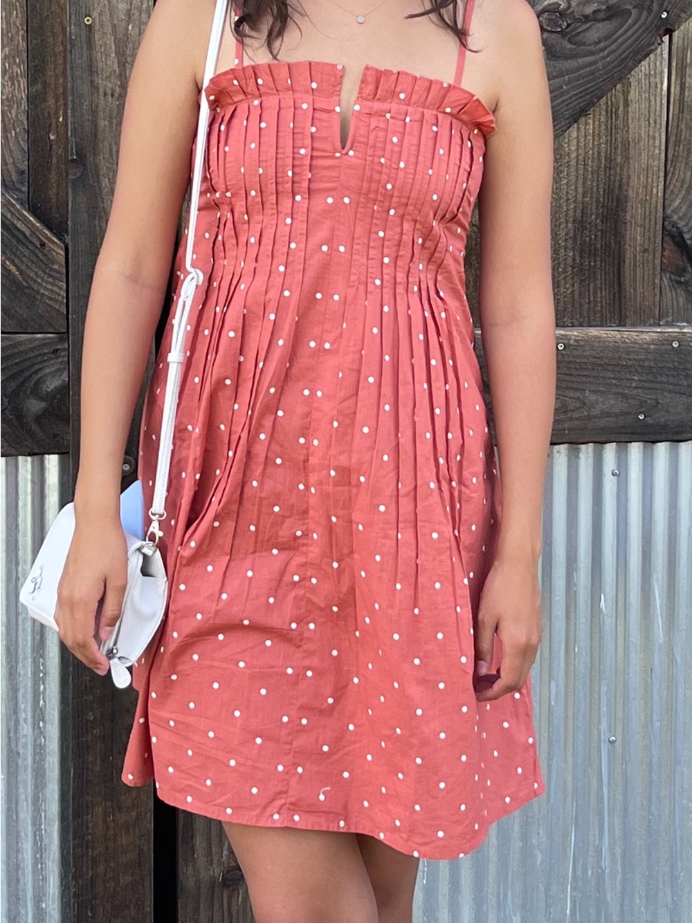 Madewell Polka Dot Smocked Sundress